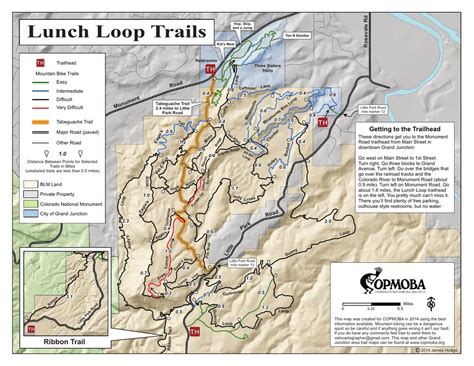 grand junction lunch box loops|lunch loop trail map.